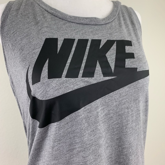 Nike Heathered Grey Racerback Tank - Picture 2 of 8